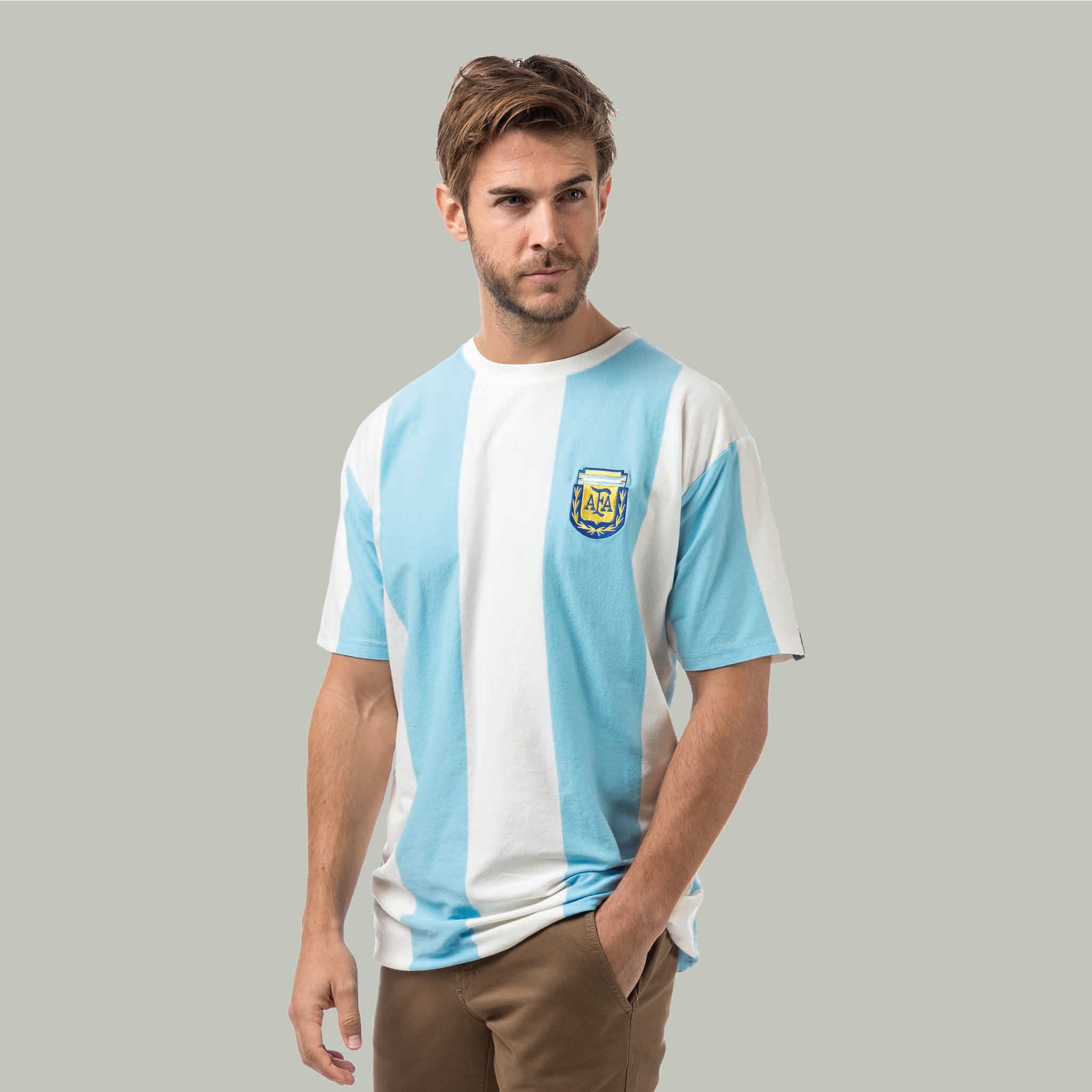 una vez pescado Dime Camiseta Fútbol Retro 1986 Argentina – Coolligan