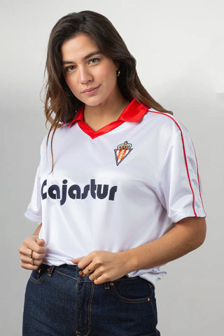 1989 REAL SPORTING - Camiseta fútbol retro