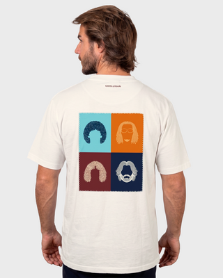 1990 LEGENDS FACES OFF WHITE - Camiseta Fútbol Retro