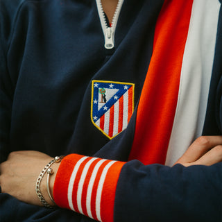 2000 Atletico de Madrid - Sudadera retro azul