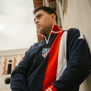 2000 Atletico de Madrid - Sudadera retro azul