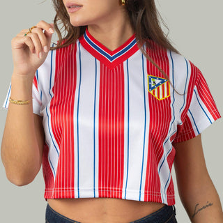 1996 ATLÉTICO DE MADRID Crop top - Camiseta fútbol retro