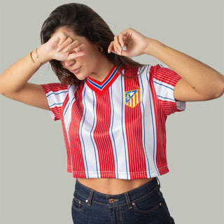 1996 ATLÉTICO DE MADRID Crop top - Camiseta fútbol retro