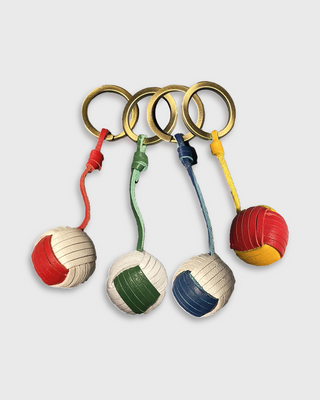 TWO-TONE BALL - Retro Football Keychain